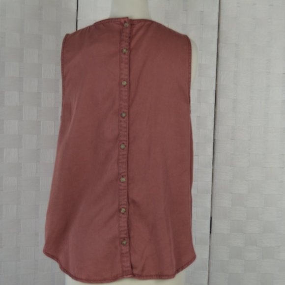 C & C California Vintage Look Tank, Dusty Rose, S - Picture 2 of 5